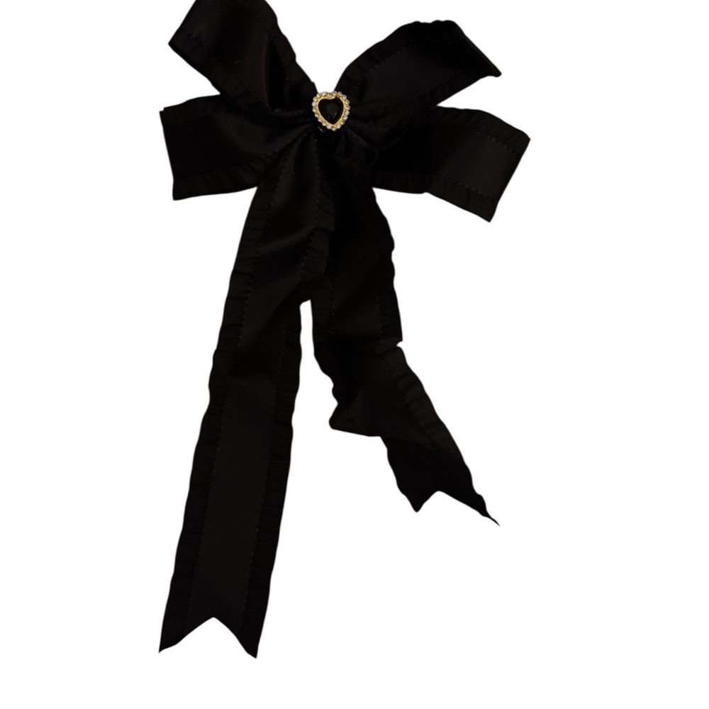 Black and Gold Hair Bow Accessory NWOT